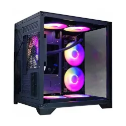 Revenger LEO DYNAMIC Mini Mid Tower ATX Desktop Gaming Case (Black)