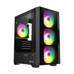 Revenger PHANTOM X Mid Tower Micro ATX Gaming Desktop case (Black)