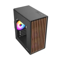 Revenger WOODPECKER ARGB Mesh Mid Tower Black M-ATX Gaming Desktop Case with 3 ARGB Fan