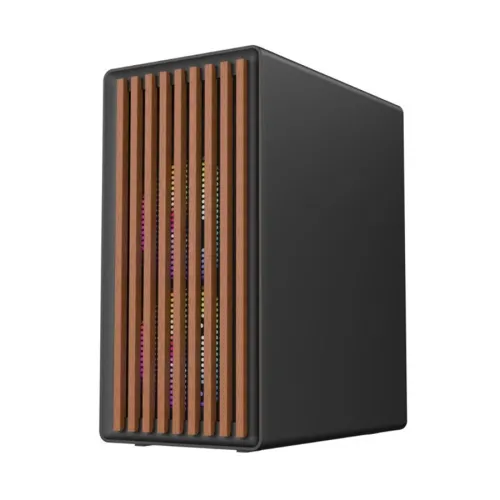 Revenger WOODPECKER ARGB Mesh Mid Tower Black M-ATX Gaming Desktop Case with 3 ARGB Fan