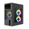 Revenger WOODPECKER ARGB Mesh Mid Tower Black M-ATX Gaming Desktop Case with 3 ARGB Fan
