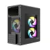 Revenger WOODPECKER ARGB Mesh Mid Tower Black M-ATX Gaming Desktop Case with 3 ARGB Fan