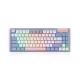 DUSTSILVER K84 PURPLE PINK LILAC CUTE KAWAII WIRED BACKLIT MECHANICAL KEYBOARD (BLACK SWITCH)