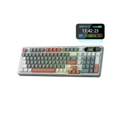 Royal Kludge S98 Tri-Mode Hot-Swappable Chartreuses Switch Mechanical Keyboard With Display