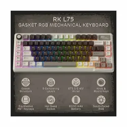 Royal Kludge L75 RGB Tri Mode Hot Swap Mechanical Gaming Keyboard