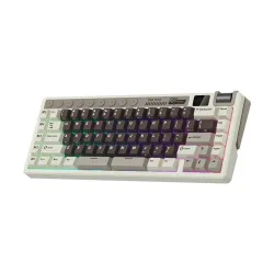 Royal Kludge M70 RGB Tri Mode Hot Swap (Beige Switch) Mocha Grey Mechanical Gaming Keyboard