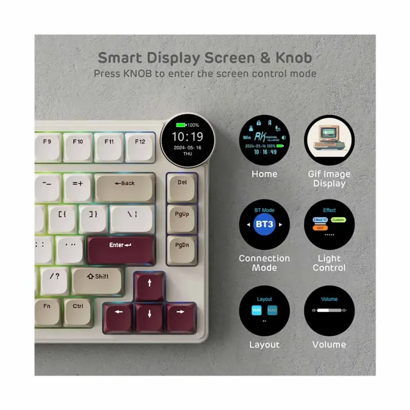 Royal Kludge N80 Low-Profile RGB Hot Swap Mechanical Gaming Keyboard