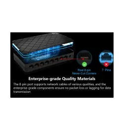 Ruijie RG-ES08G 8 Port Gigabit Unmanaged Desktop Switch