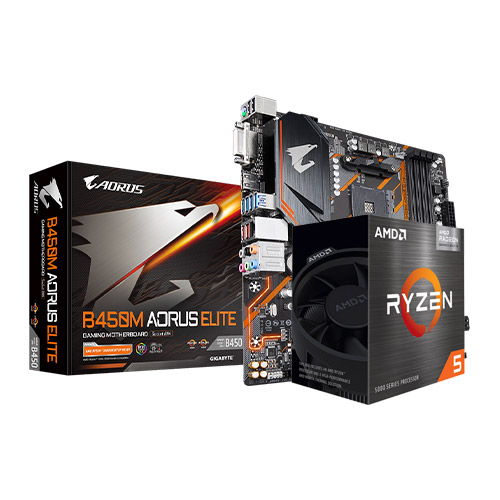 AMD Ryzen 5 5500 & Gigabyte B450M AORUS Elite Combo