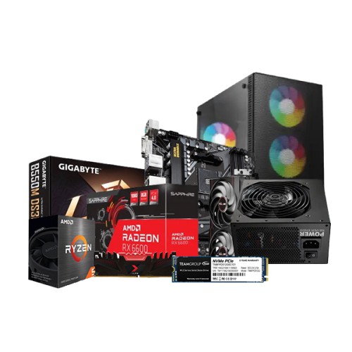 Ryzen 5 5600 - Gigabyte B550M DS3H PC Build