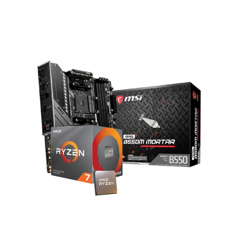 AMD Ryzen 7 5700x Processor and MSI Mag B550m Mortar Combo