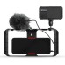 SYNCO Vlogger Kit1 with Microphone and Fill Light for CameraSmartPhone Black