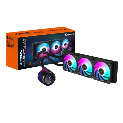 Gigabyte AORUS WATERFORCE X II 360 ARGB Lighting Display Liquid Cooler Black