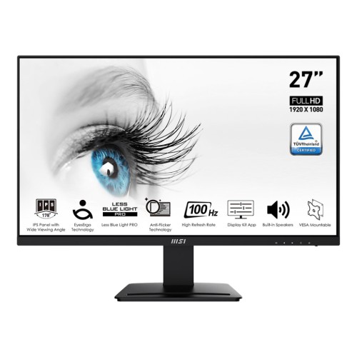 MSI PRO MP273A 27" 100Hz 1ms FHD IPS Monitor