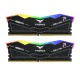TEAM Delta RGB 16GB(2x8GB) DDR5 5200MHz Gaming Desktop RAM Black