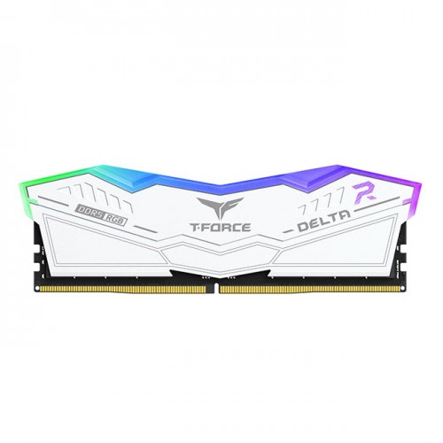 TEAM T-FORCE DELTA RGB 32GB 6000MHz DDR5 Gaming Desktop RAM White