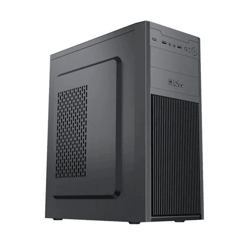 PC Power PG-102 Mid Tower Black ATX Desktop Casing with Standard PSU