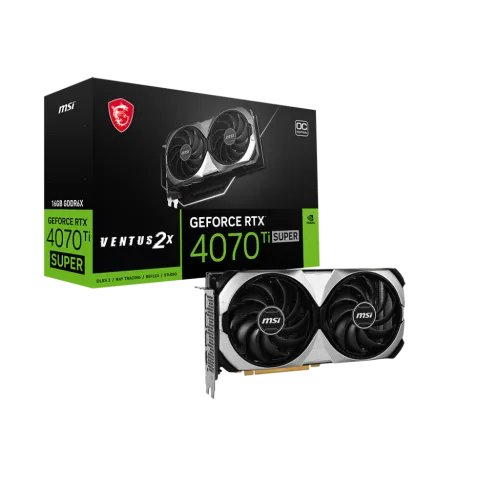 MSI GeForce RTX 4070 Ti SUPER 16G VENTUS 2X OC GDDR6X Graphics Card