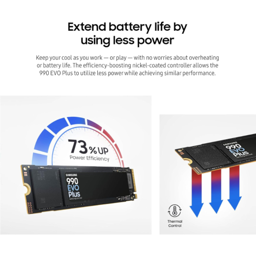 Samsung 990 EVO PLUS 1TB PCIe Gen 4.0 M.2 NVMe SSD Samsung 990 EVO PLUS 1TB PCIe Gen 4.0 M.2 NVMe SSD