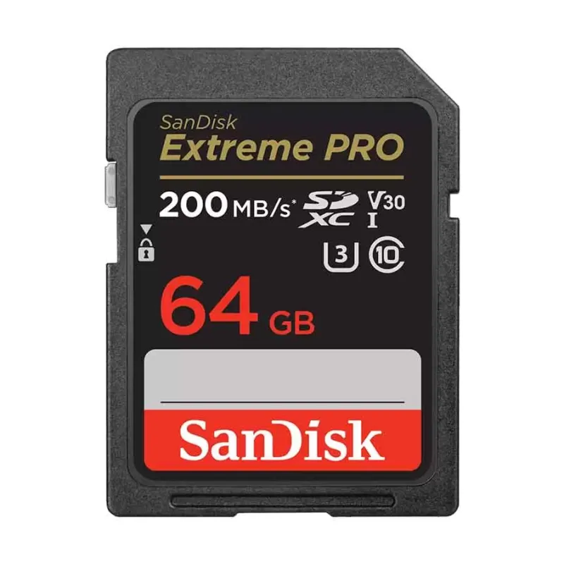 SanDisk Extreme PRO 64GB 200mbps SDXC UHS-I Memory Card ( SDSDXXU-064G-GN4IN )