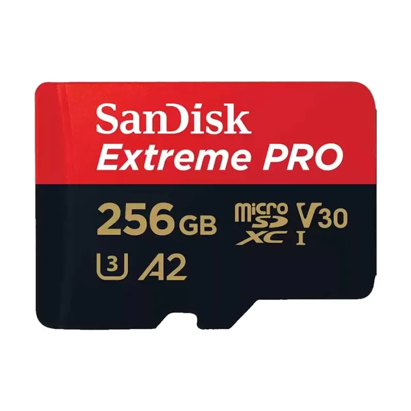 Sandisk Extreme PRO 256GB 200mbps MicroSDXC UHS-I Memory Card With Adapter (SDSQXCD-256G-GN6MA)