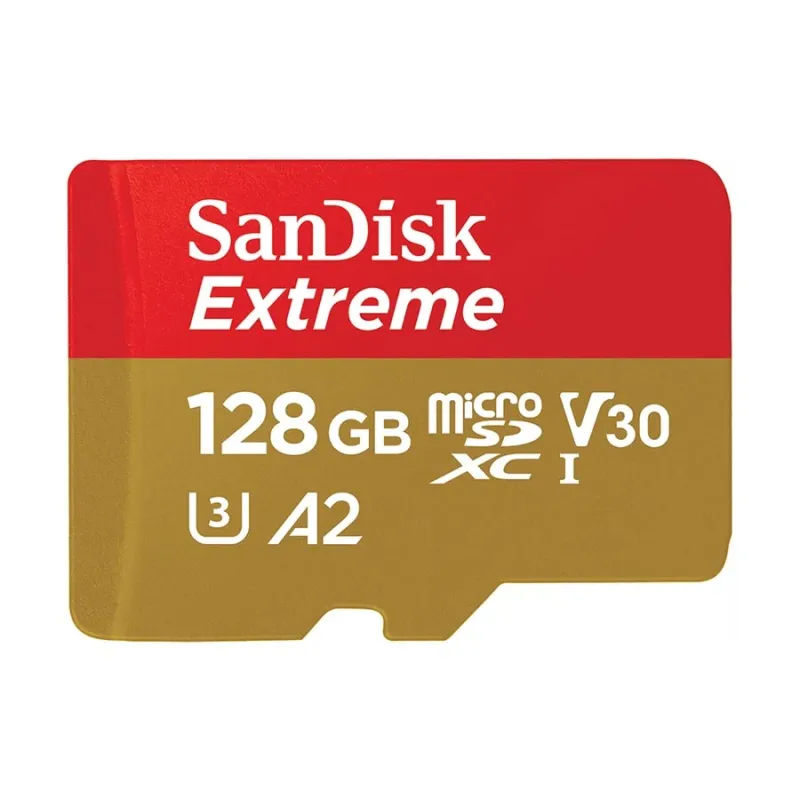 SanDisk Extreme 128GB 190mbps microSDXC UHS-I Memory Card (SDSQXAA-128G-GN6MN)