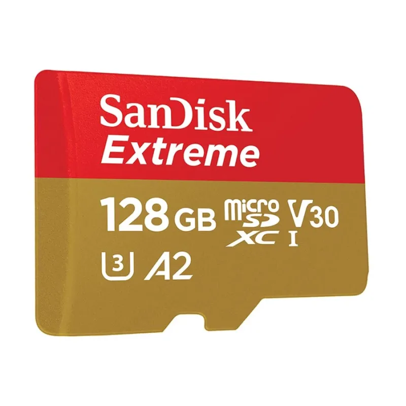 SanDisk Extreme 128GB 190mbps microSDXC UHS-I Memory Card (SDSQXAA-128G-GN6MN)