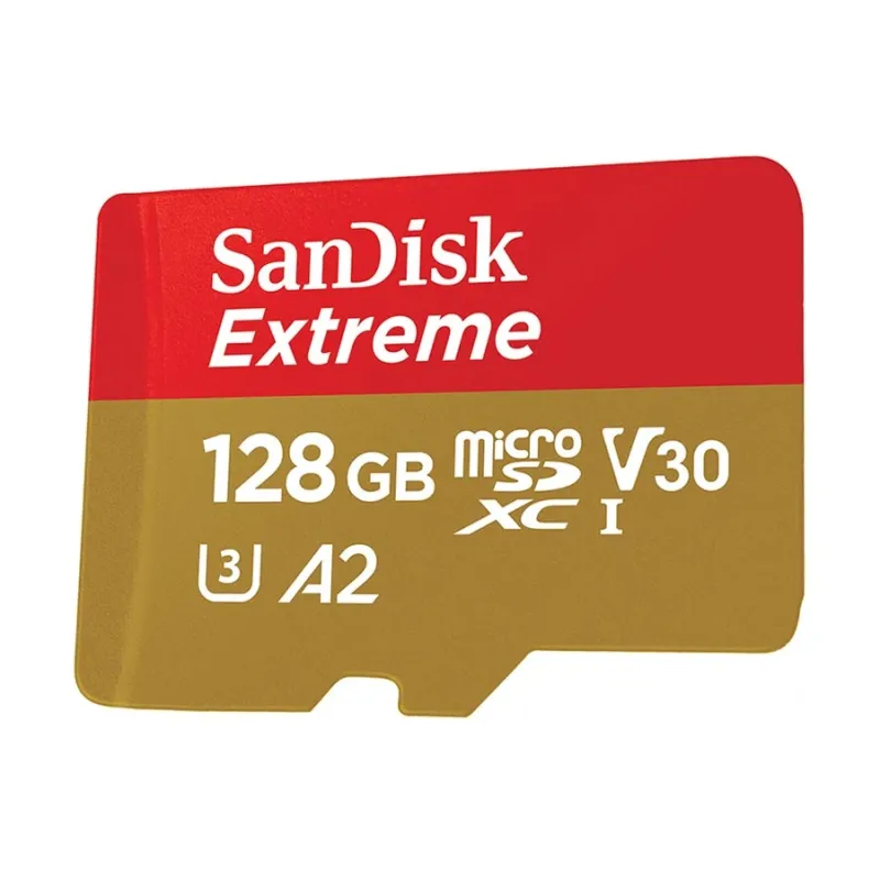 SanDisk Extreme 128GB 190mbps microSDXC UHS-I Memory Card (SDSQXAA-128G-GN6MN)