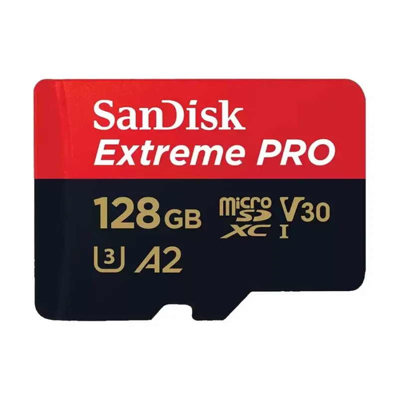 Sandisk Extreme Pro 128GB 200mbps MicroSDXC UHS-1 Memory Card With Adapter (SDSQXCD-128G-GN6MA)