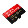 Sandisk Extreme Pro 128GB 200mbps MicroSDXC UHS-1 Memory Card With Adapter (SDSQXCD-128G-GN6MA)