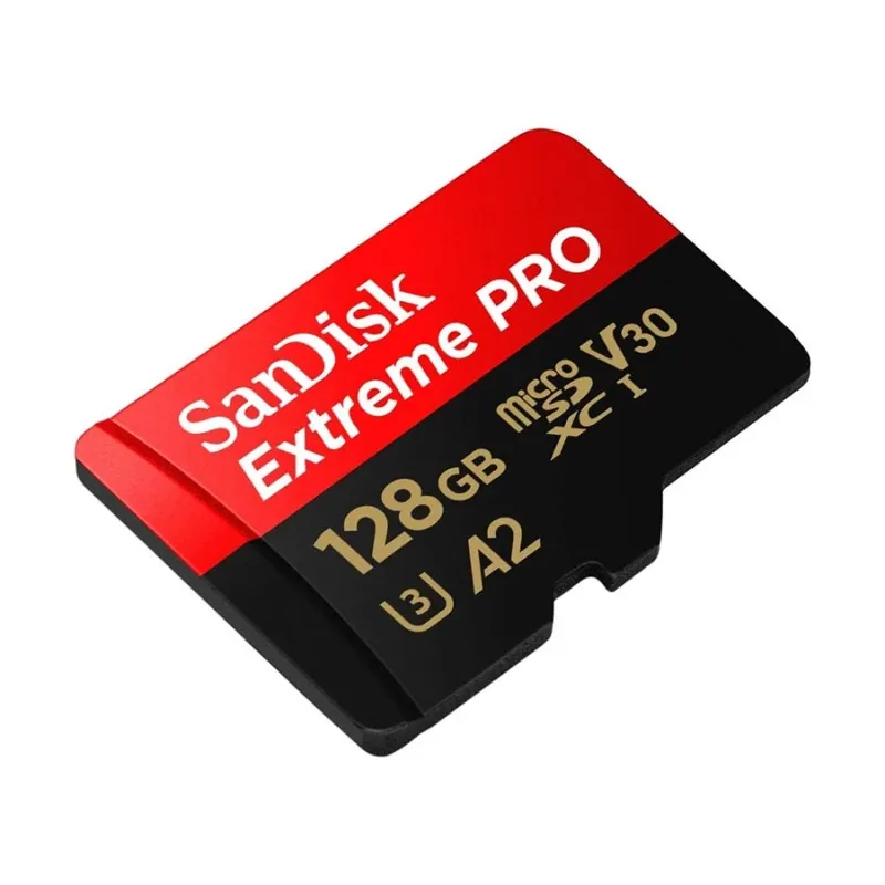Sandisk Extreme Pro 128GB 200mbps MicroSDXC UHS-1 Memory Card With Adapter (SDSQXCD-128G-GN6MA)