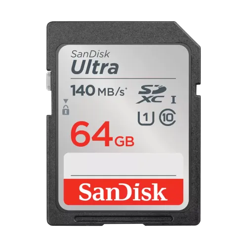 Sandisk Ultra 64GB 140Mbps SDXC UHS-I Memory Card (SDSDUNB-064G-GN6IN)