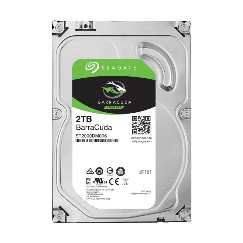 Seagate Barracuda 2TB 7200RPM SATA 3.5-inch HDD
