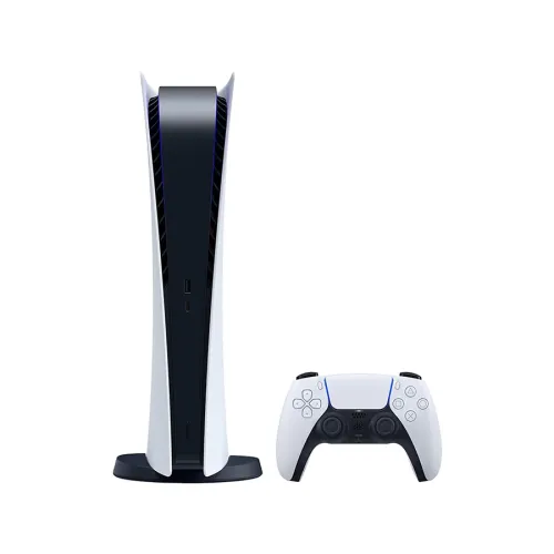 Sony PS5 Digital Edition Black & White Gaming Console with 1x Wireless Controller
