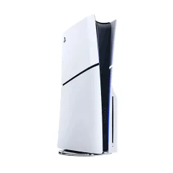 Sony PS5 Slim Black & White Gaming Console with 1x Wireless Controller and Fortnite Cobalt Star Digital Edition Pack Bundle (Digital and ODD) (USA Edition)