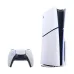 Sony PS5 Slim Black & White Gaming Console with 1x Wireless Controller and Fortnite Cobalt Star Digital Edition Pack Bundle (Digital and ODD) (USA Edition)
