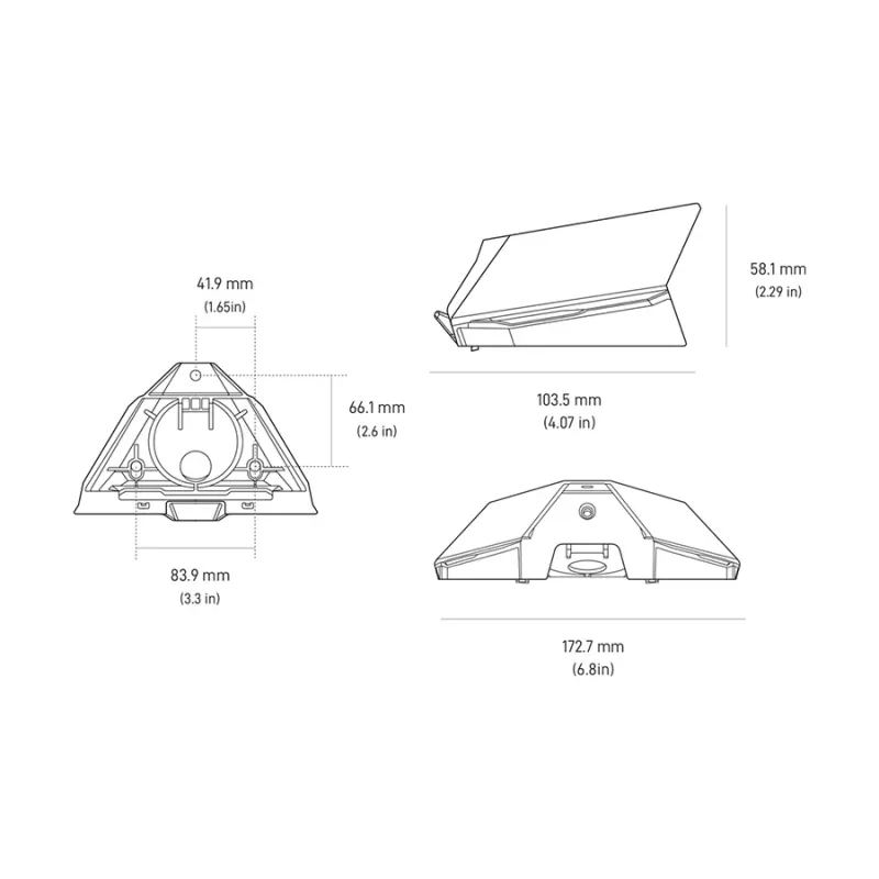 Starlink Mini Pipe Adapter and Flat Mount for Mini KIT