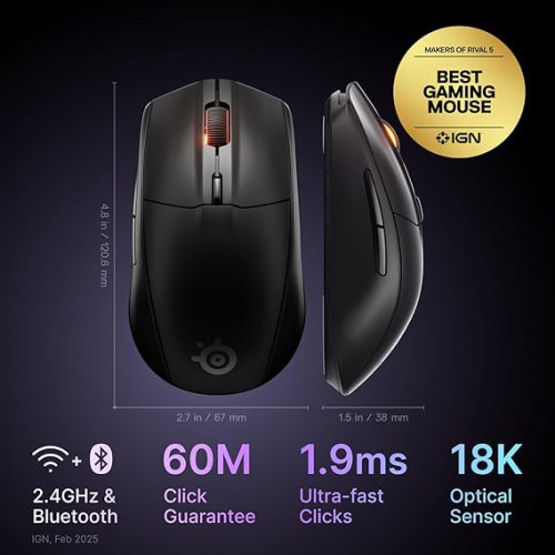 SteelSeries Rival 3 Gen 2 Wireless Gaming Mouse SteelSeries Rival 3 Gen 2 Wireless Gaming Mouse