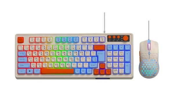 T-WOLF TF100 Wired Keyboard Mouse Gaming Combo Price in BD