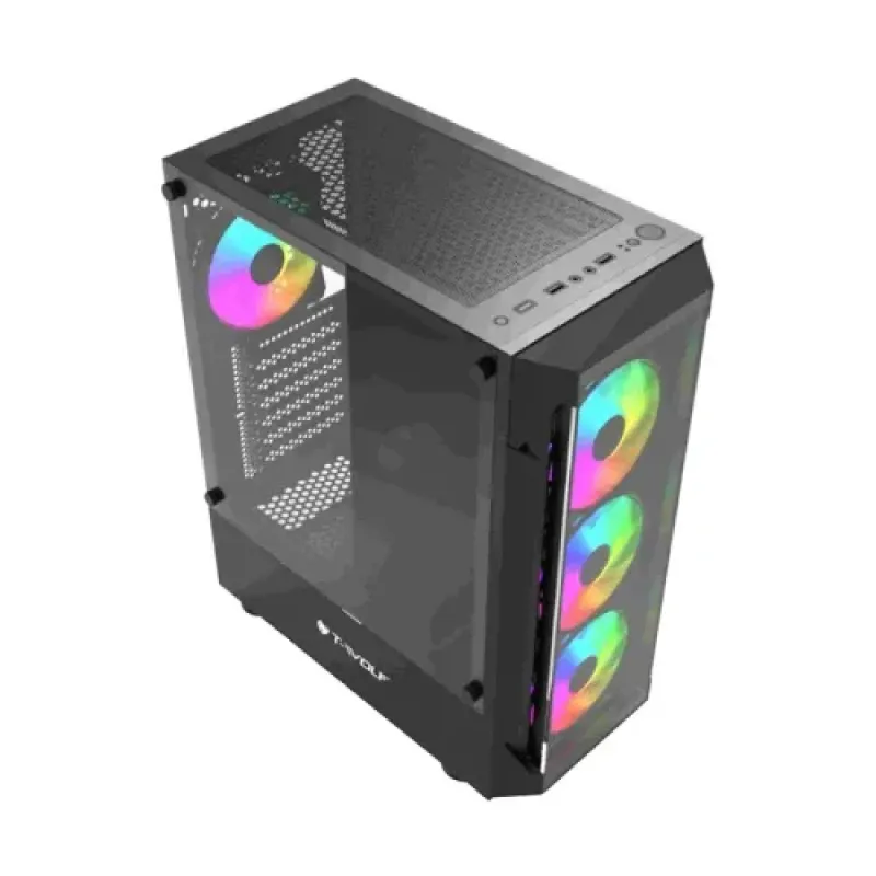 T-wolf Platina X4 ARGB Mid-Tower ATX Gaming Casing
