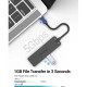 VENTION TGKBD Type-C to 4-Port USB 3.0 Hub with Power Supply - Black VENTION TGKBD Type-C to 4-Port USB 3.0 Hub with Power Supply - Black