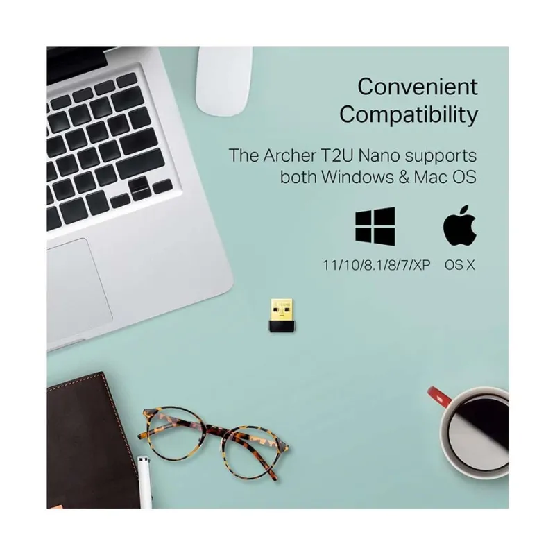 TP-Link Archer T2U Nano AC600 Dual Band Wi-Fi USB Adapter