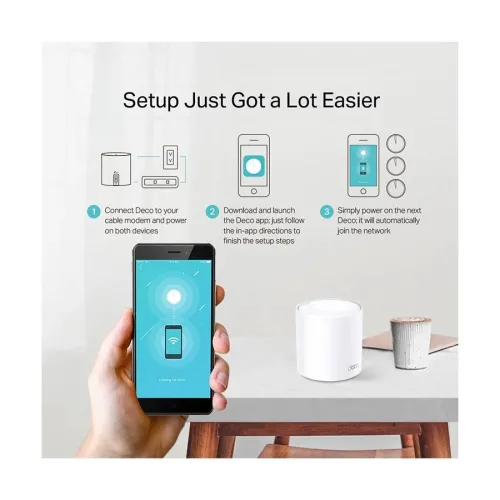 TP-Link Deco X20 Wireless Dual-Band AX1800 Mbps Gigabit Router (3-Pack)