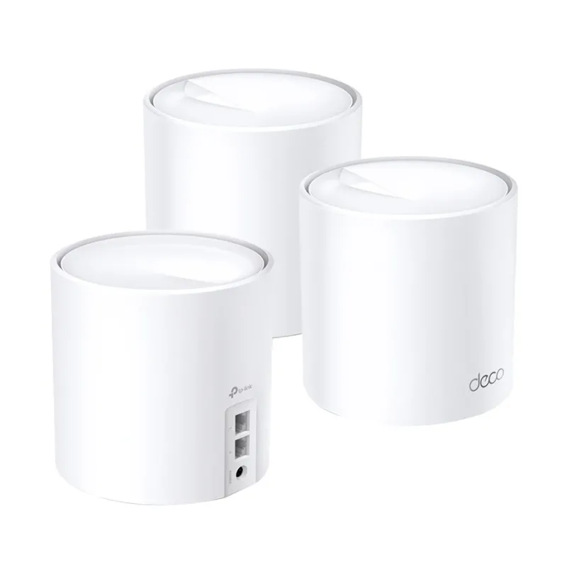 TP-Link Deco X60 V4.20 AX5400 Mbps Gigabit Dual-Band Wi-Fi 6 System Network Router (3-Pack)