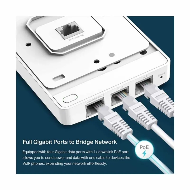 TP-Link EAP235-Wall OMADA AC1200 Wireless Gigabit Wall Plate Access Point