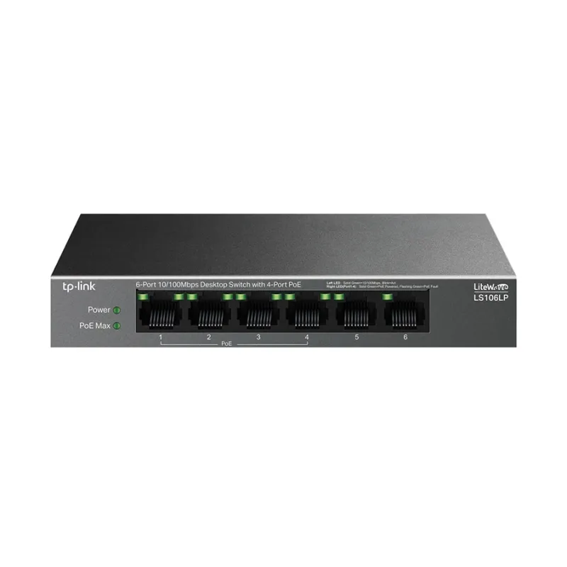 TP-Link LS106LP 6 Port Unmanaged Desktop Switch