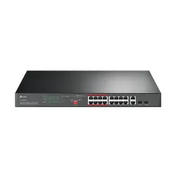 TP-Link TL-SL1218MP 16-Port 10/100Mbps + 2-Port Gigabit Unmanaged PoE Switch