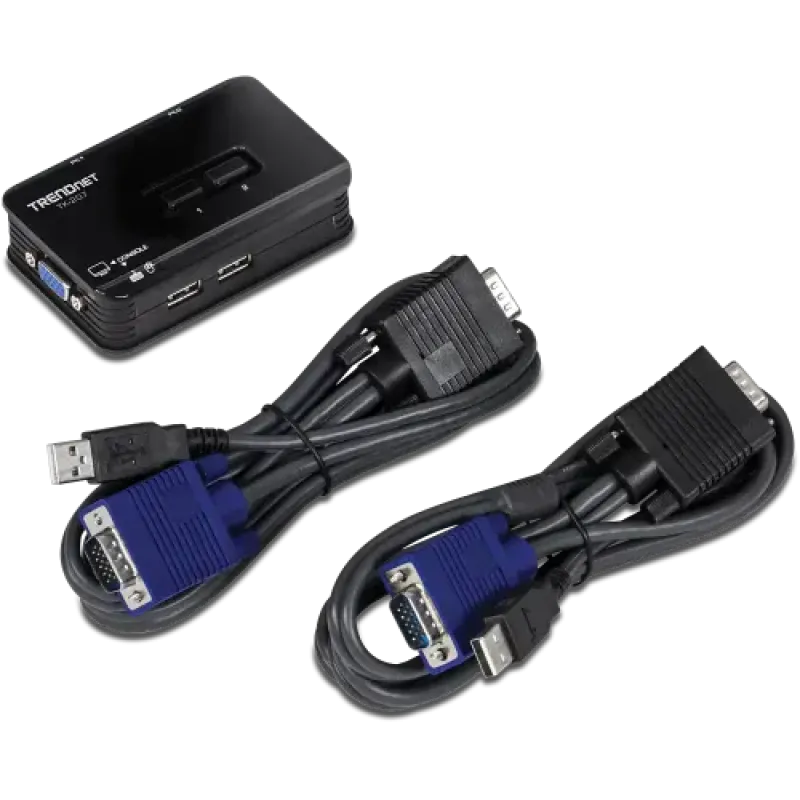 TRENDnet TK-207K 2-Port USB KVM Switch Kit