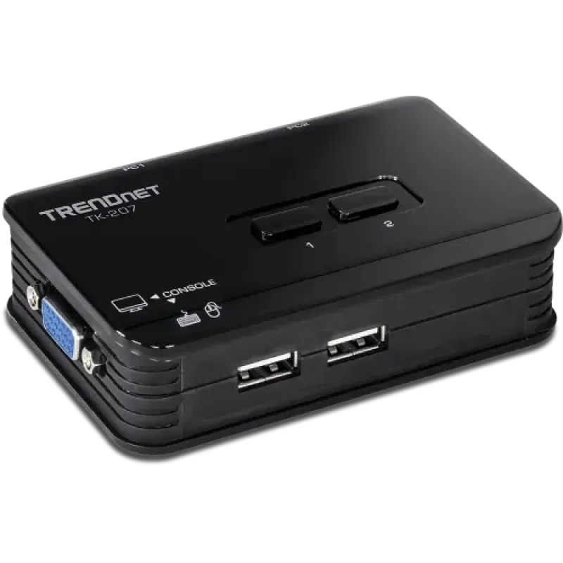 TRENDnet TK-207K 2-Port USB KVM Switch Kit