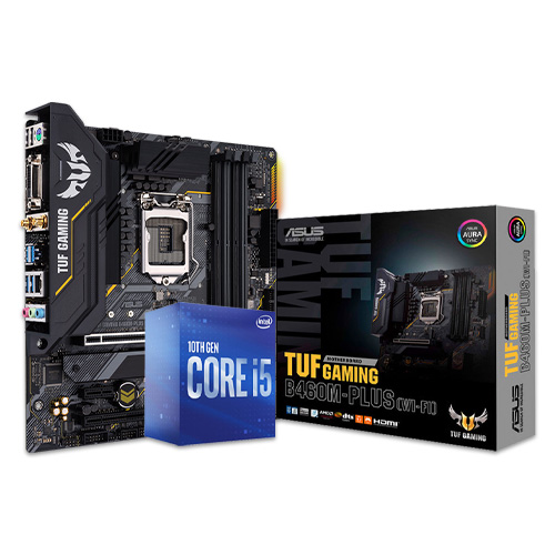 Intel Core i5-10400 With ASUS TUF GAMING B460M-PLUS (WI-FI) Motherboard Processor Combo